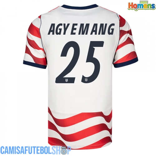 Camisa de time de futebol Estados Unidos Patrick Agyemang #25 Replicas 1º Equipamento Mundo 2026 Manga Curta